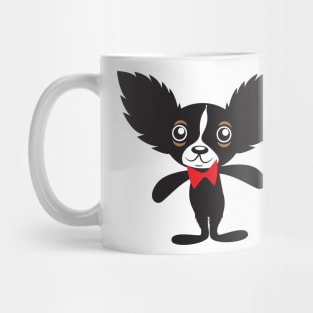 Chihuahua Hola Rico wearing bowtie jagged hair Mug